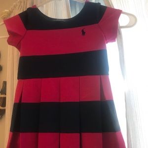 Navy and Pink cute Polo dress